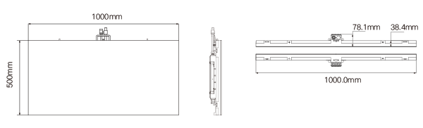 1000 × 500 × 75 /
8.5 kg