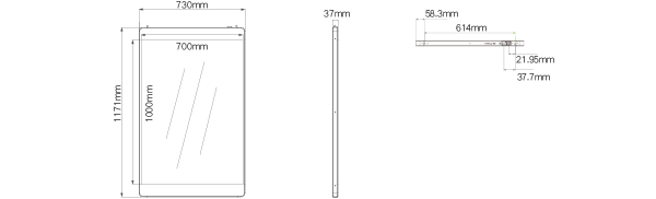 730 × 1171 × 37 / 25Kg/pcs