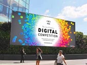 What are the constraints in the advertising market of outdoor LED digital signage?